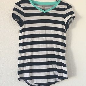 Black and White Striped Tee